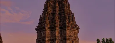 Merapi Volcano and Prambanan Temple