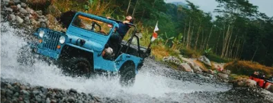 Sunrise at Merapi Volcano by Jeep
